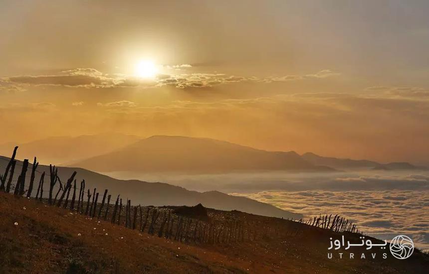 روستای فیلبند در طلوع آفتاب